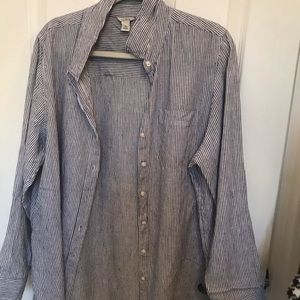 Linen blend blouse